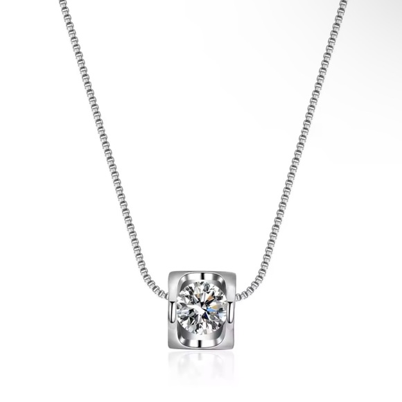 Luxury Diamond Necklace 925Sterling Silver - Picture 6 of 9